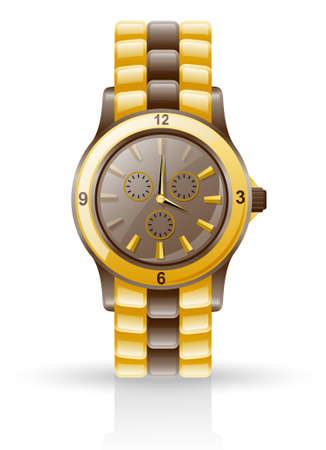 Watch isolated on white background.のイラスト素材