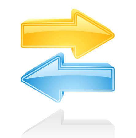 Arrows isolated on white background. のイラスト素材