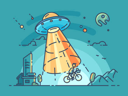 UFO steal a man.