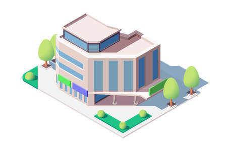 Modern shopping center
