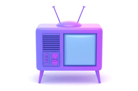 Tv set in front viewの写真素材