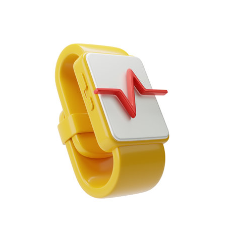 Yellow fitness activity braceletの写真素材