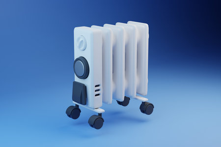 Electric oil filled heaterの写真素材