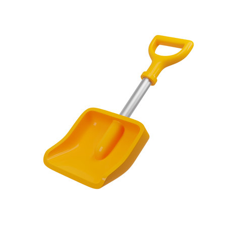 Wide plastic snow shovelの写真素材