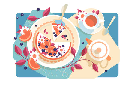 Artistic Breakfast Spreadのイラスト素材