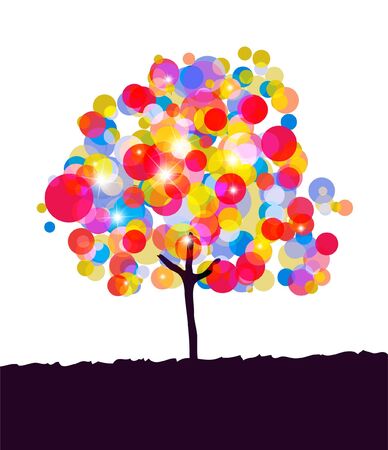Abstract colorful background. Vector.のイラスト素材
