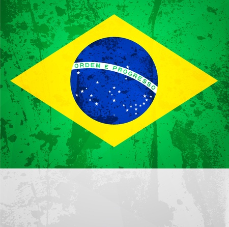 Abstract pattern for design. Retro paper background. Flag of Brazilのイラスト素材