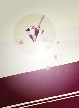 Brilliant retro background. Posterのイラスト素材