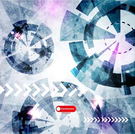 Abstract Vector Techno Backgroundのイラスト素材