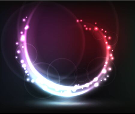 Vector illustration of futuristic abstract glowing backgroundのイラスト素材