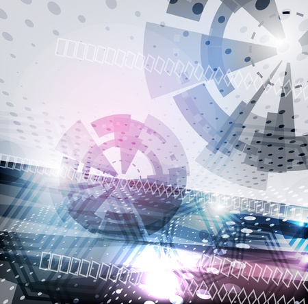 Abstract Vector Techno Backgroundのイラスト素材
