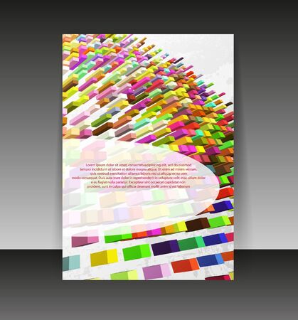 Flyer or cover design. Folder design content background. のイラスト素材