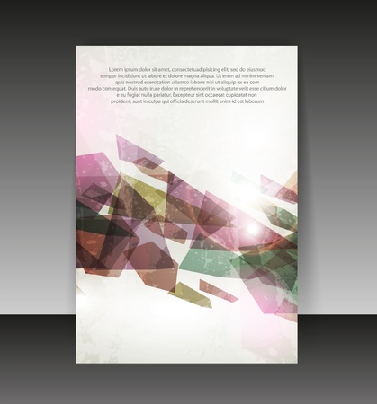Flyer or cover design. Folder design content background. のイラスト素材