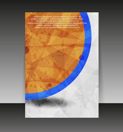 Flyer or cover design. Folder design content background. のイラスト素材