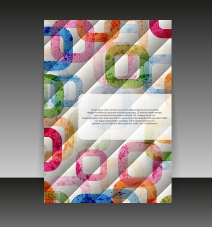 Flyer or cover design. Folder design content background.のイラスト素材