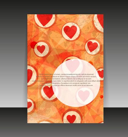 Flyer or cover design. Folder design content background. のイラスト素材