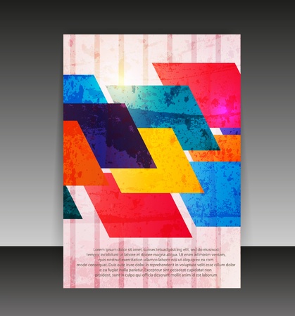 Flyer or cover design. Folder design content background. のイラスト素材