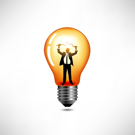 Light bulb. The concept of idea.のイラスト素材