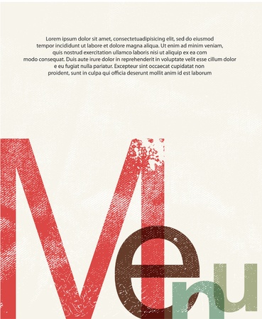 Menu. Design print backgroundのイラスト素材