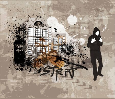 Grunge urban backgroundのイラスト素材