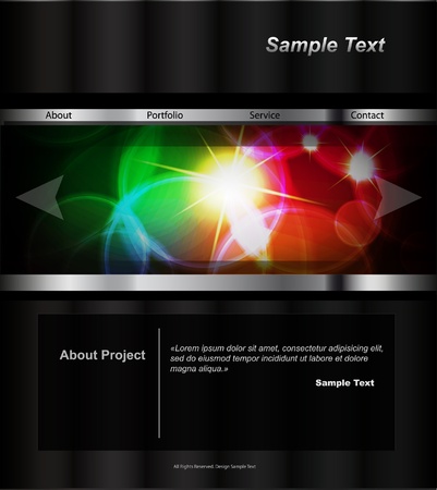 Website Design Templateのイラスト素材