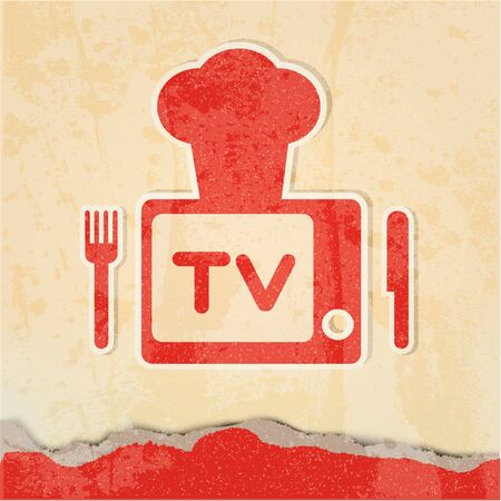 Cute retro tv のイラスト素材