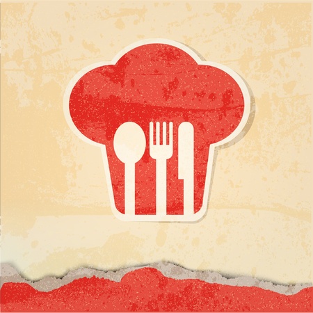 restaurant menu retro posterのイラスト素材