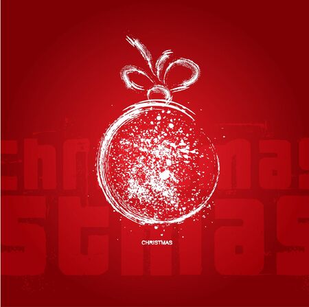 Christmas decoration stylized ball.のイラスト素材