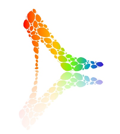 Fashion shoes backgroundのイラスト素材