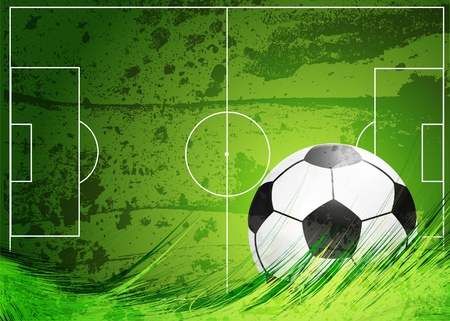 Soccer fieldのイラスト素材