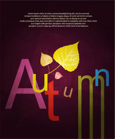 Autumn print backgroundのイラスト素材