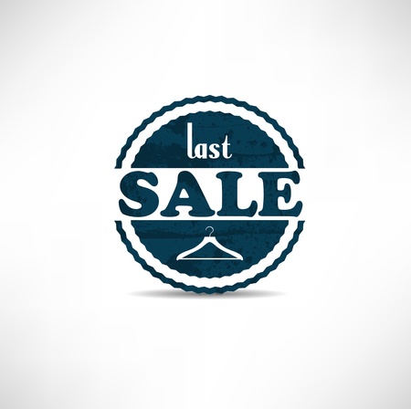 retro vintage grunge label. Last Saleのイラスト素材