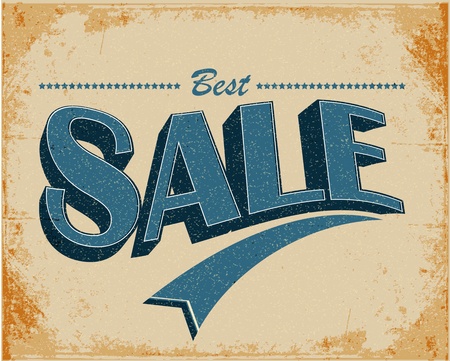 Sale Vintage Posterのイラスト素材