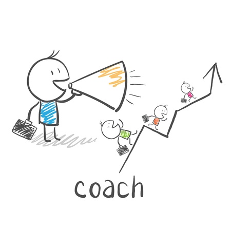 Business coach, trainer のイラスト素材