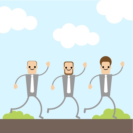 businesses runのイラスト素材