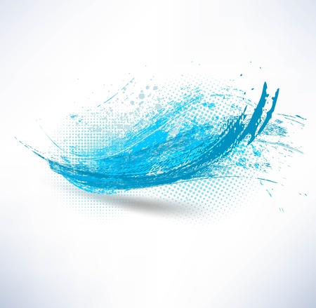 Blue waveの写真素材