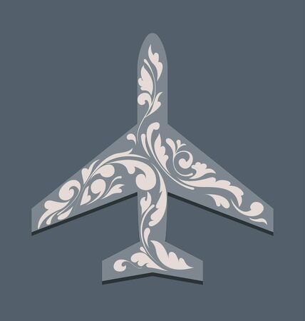  airplane symbolのイラスト素材