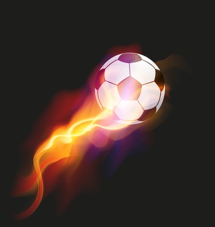 Soccer Fire Ballのイラスト素材