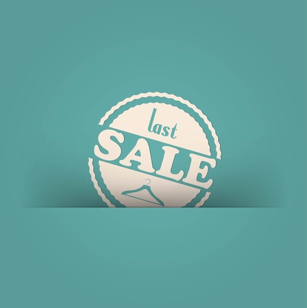 retro vintage grunge label. Last Saleのイラスト素材