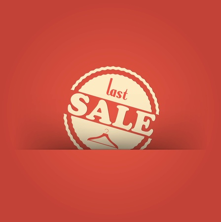 retro vintage grunge label. Last Saleのイラスト素材
