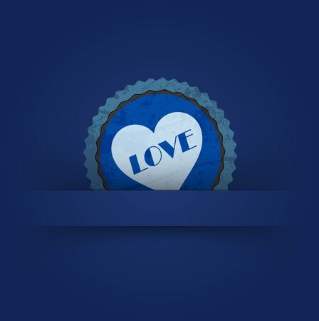 vintage retro love labelsのイラスト素材
