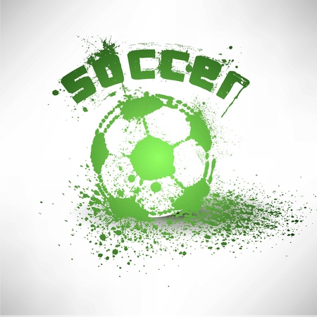 grunge soccer ballのイラスト素材