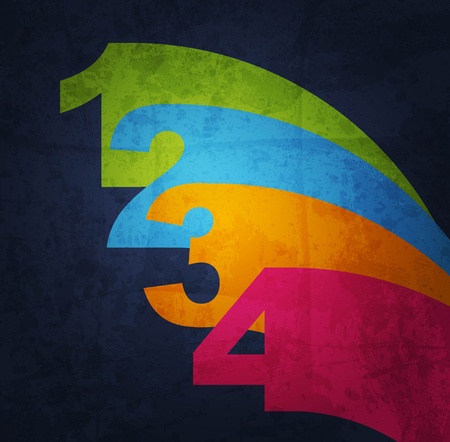 Paper number backgroundのイラスト素材