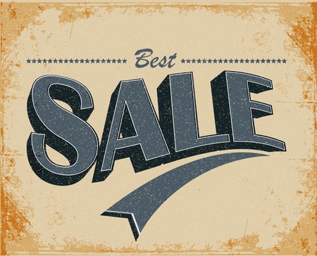 Sale Vintage Poster のイラスト素材