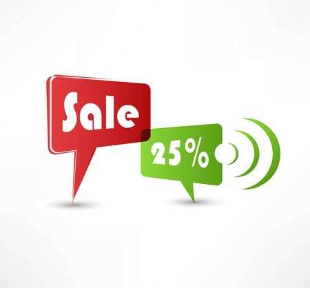 Sale concept speech bubblesのイラスト素材