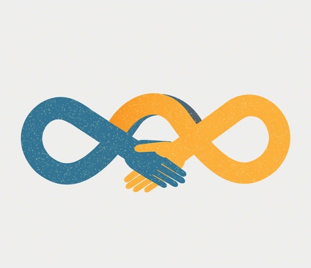 Handshake backgroundのイラスト素材