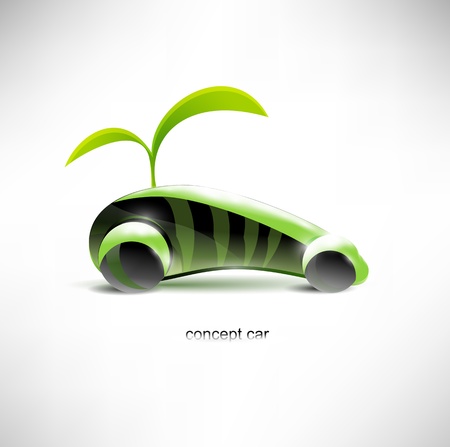 Eco car concept のイラスト素材