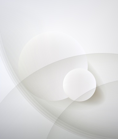 Abstract minimalist design in a light tone. Two circle.のイラスト素材