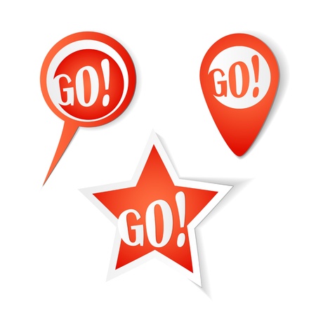 Go! Bubbles. Stickers setのイラスト素材