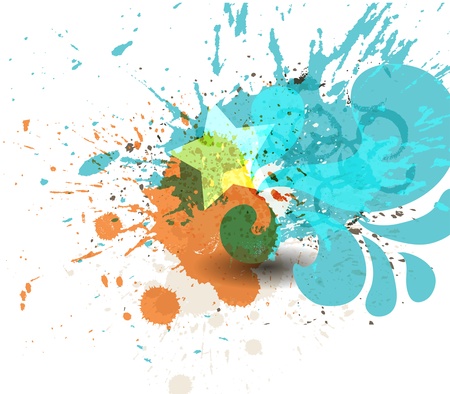 Ink Splashのイラスト素材